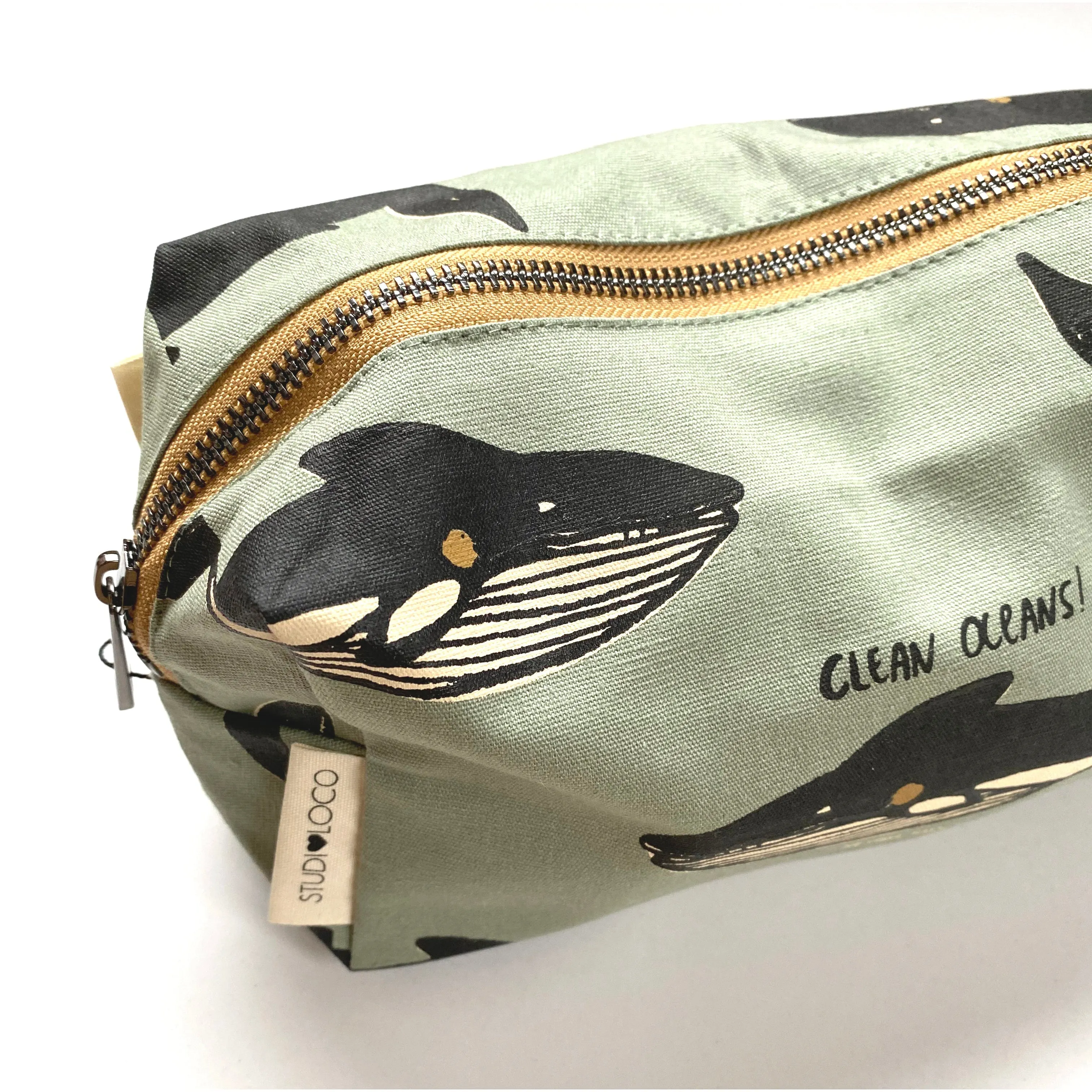StudioLoco Large Canvas Pencil Case Whale