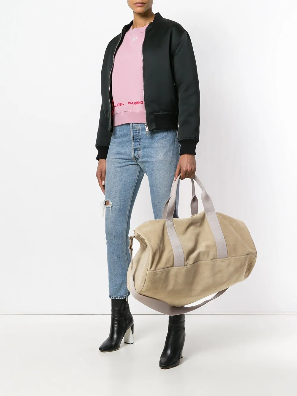 Suede Gym Bag Rock