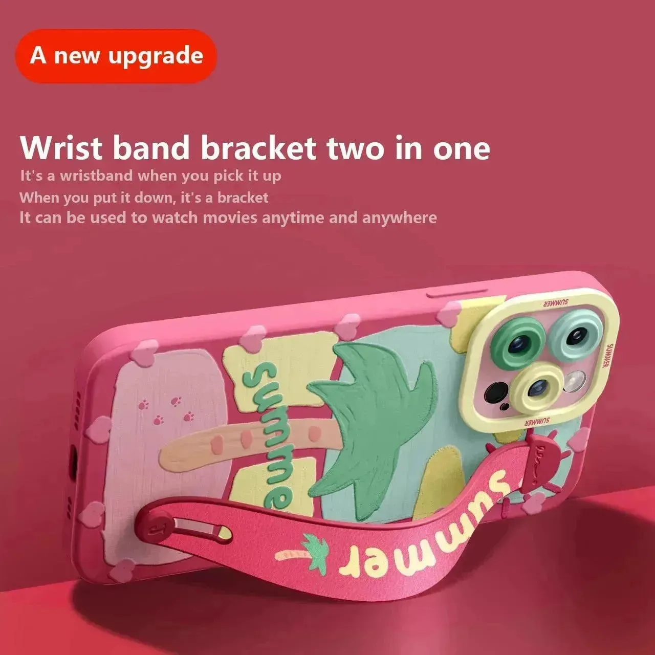 Summer Deluxe Wrist Band Bracket Case (For iPhone)