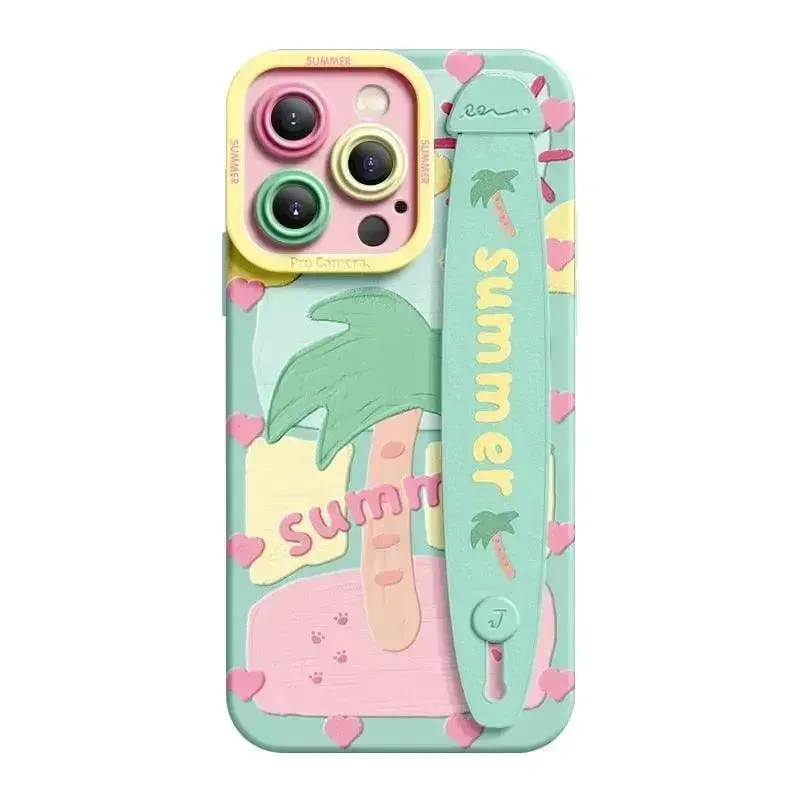 Summer Deluxe Wrist Band Bracket Case (For iPhone)