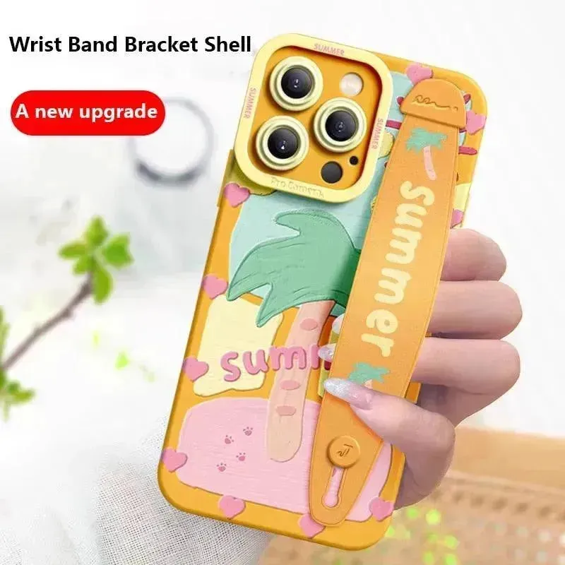 Summer Deluxe Wrist Band Bracket Case (For iPhone)
