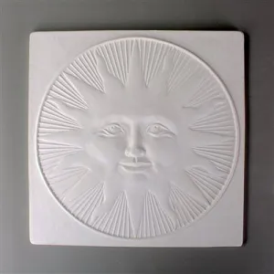 Sun Face Texture Tile Mold for Glass Slumping 10 X 10 DT39