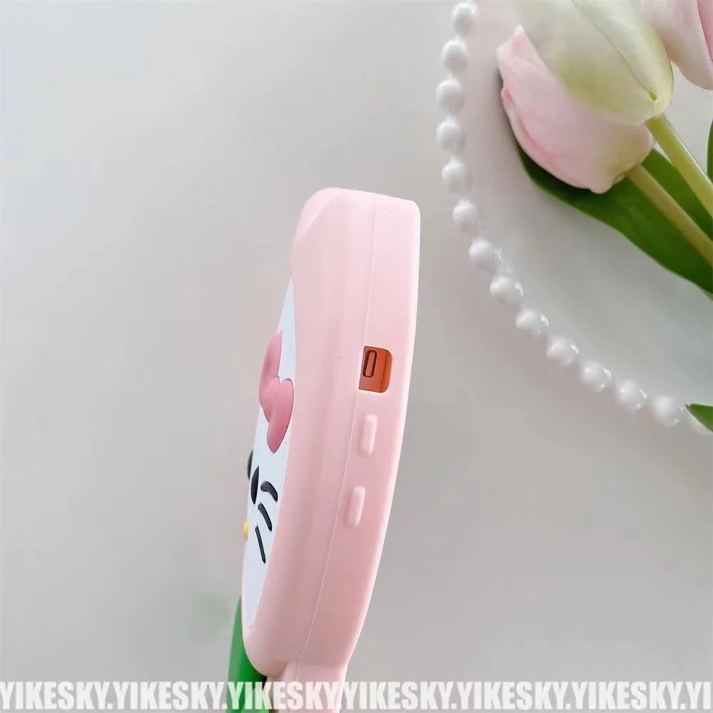 Sweet Kitty Flower Phone Case