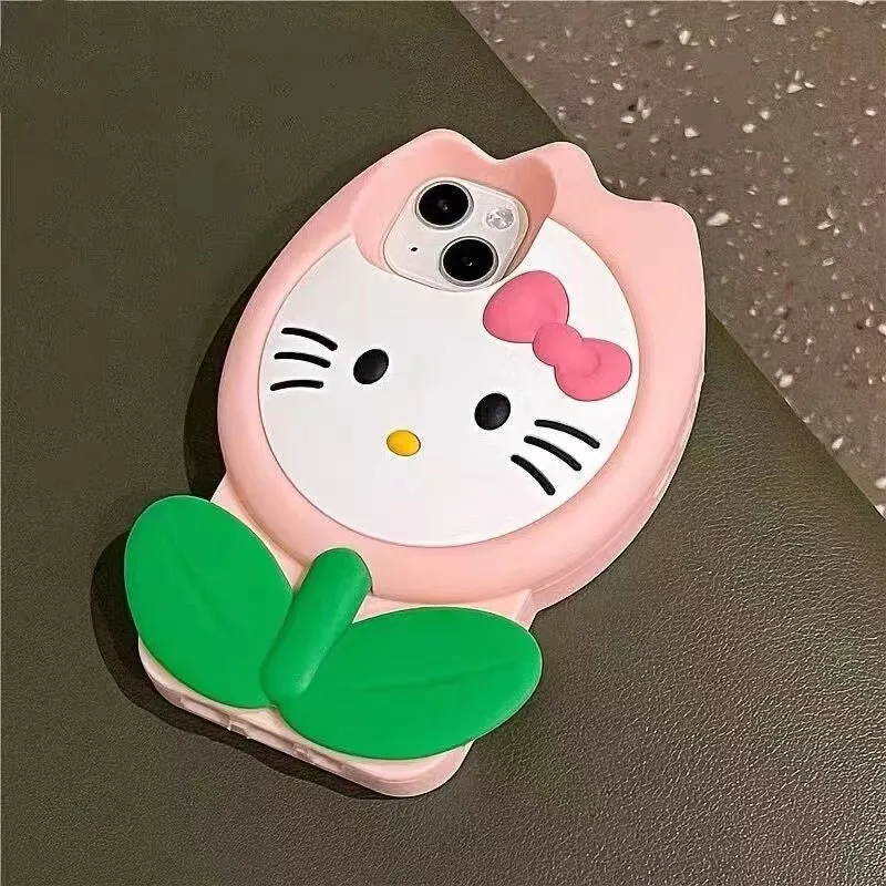 Sweet Kitty Flower Phone Case
