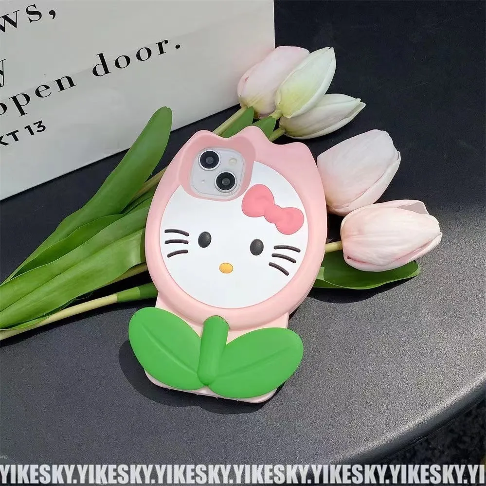 Sweet Kitty Flower Phone Case