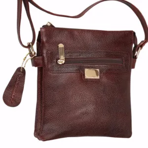 Tall Leather Cross-Body Bag - 974