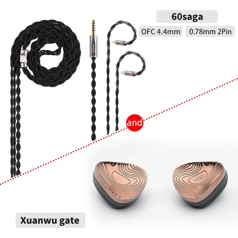 TANGZU Xuanwu Gate 1DD 4BA 2EST Multi Driver In Ear Monitor Wired HiFi IEM with AceOrpheus OurLaura WabiZone 1960saga Cable