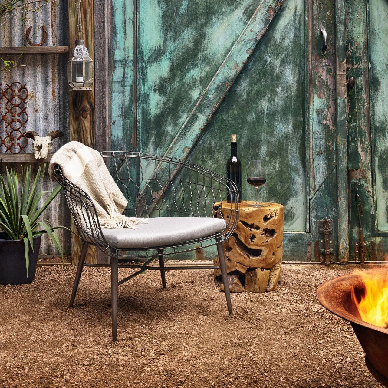 Teak Outdoor End Table