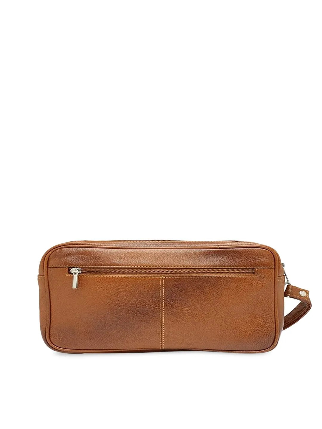 Teakwood  Genuine Leather Toiletry Bag (Tan) - Clearance sale