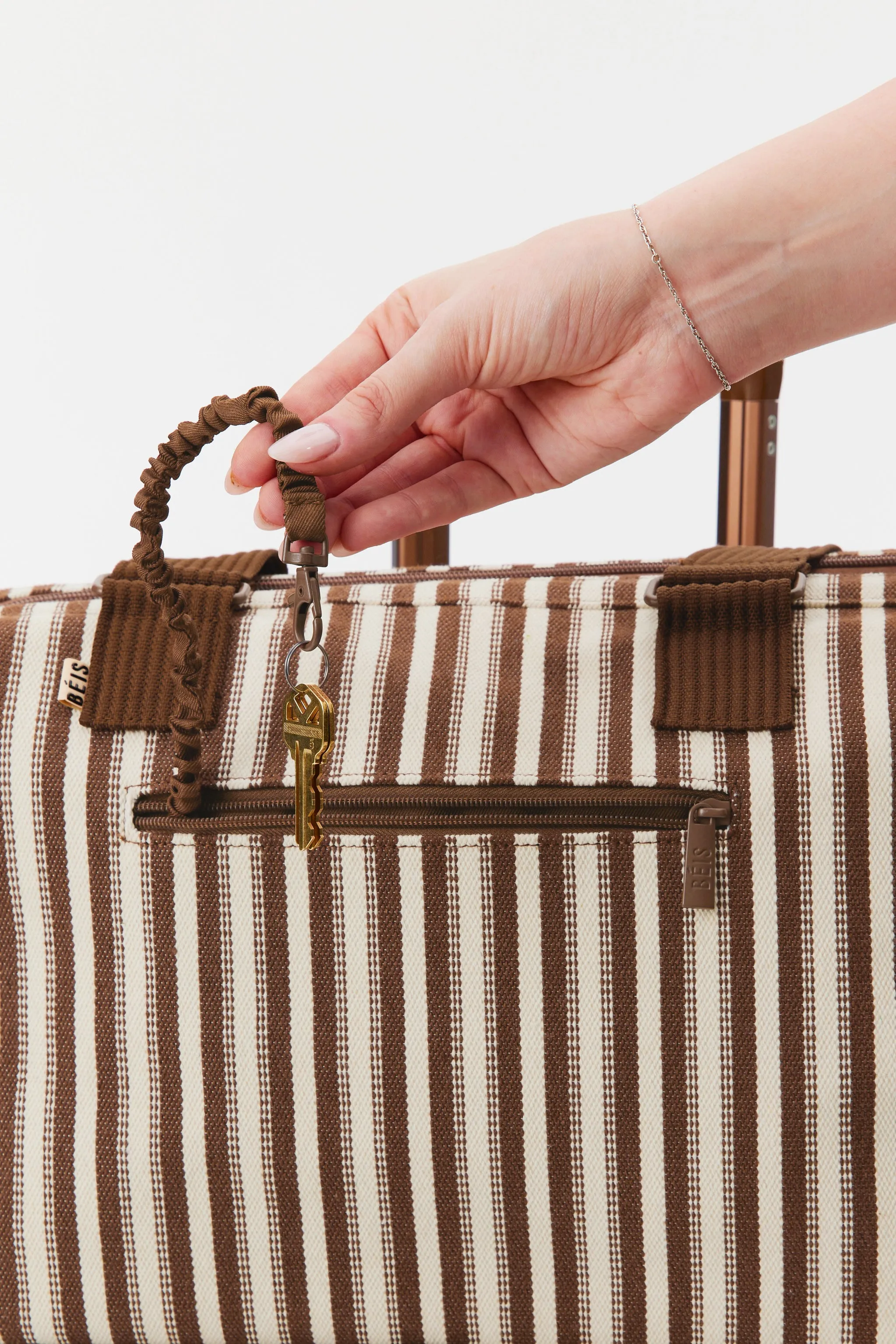 The Mini Weekender in Maple Stripe