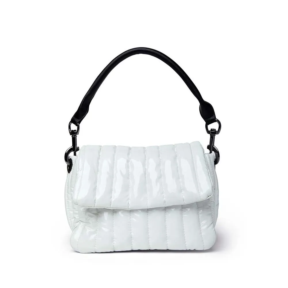 Think Royln Bar Bag in White Patent