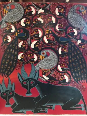 Tinga Tinga African Art handsigned by A. Hassini