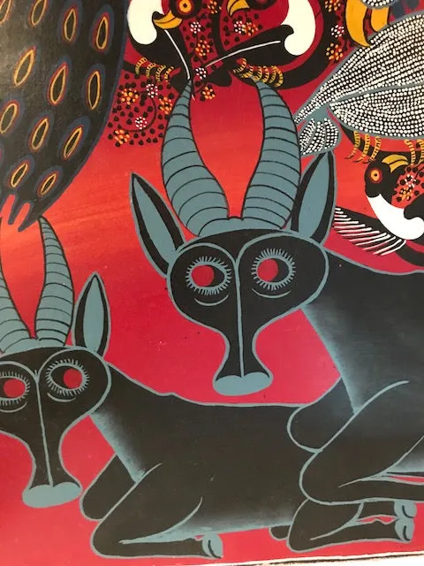 Tinga Tinga African Art handsigned by A. Hassini