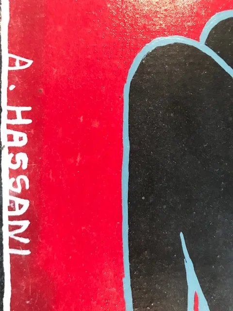 Tinga Tinga African Art handsigned by A. Hassini
