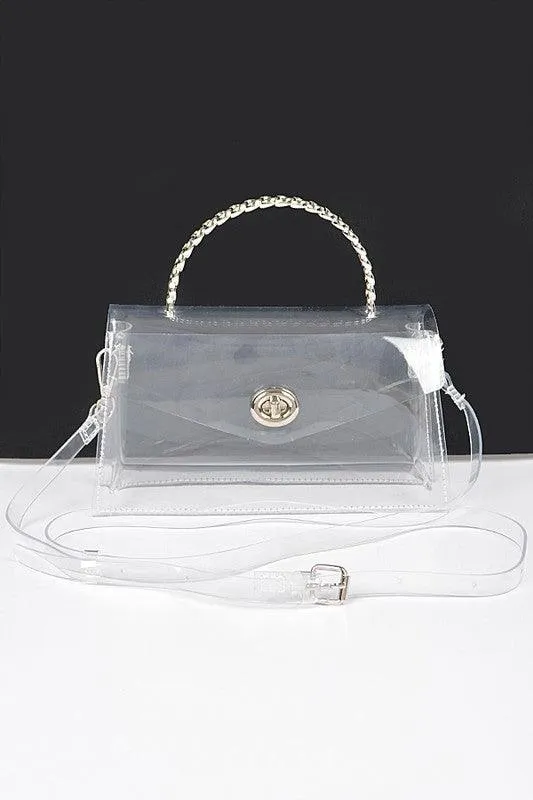 Top Handle Stadium Transparent Clear Bag