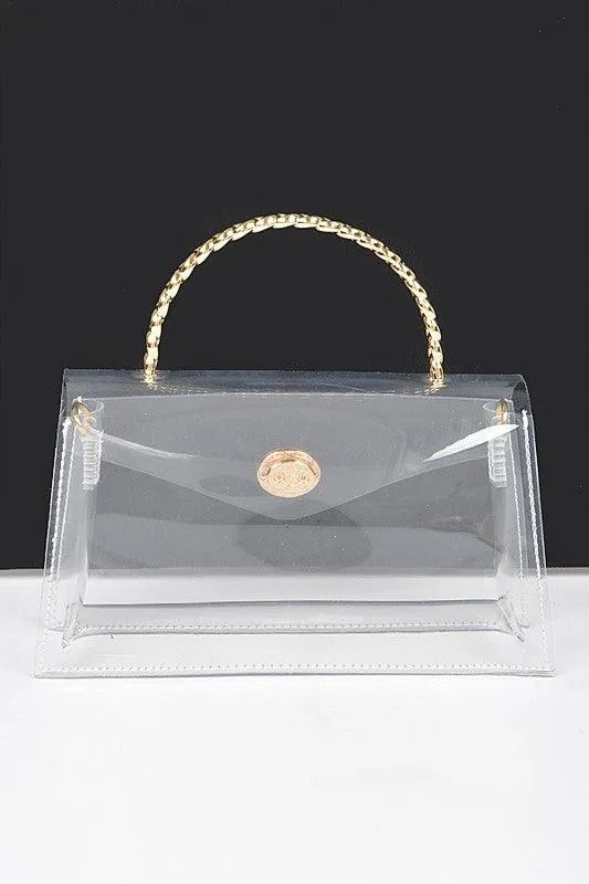 Top Handle Stadium Transparent Clear Bag