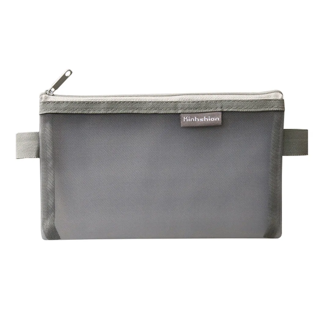 Transparent Mesh Zipper Pencil Case