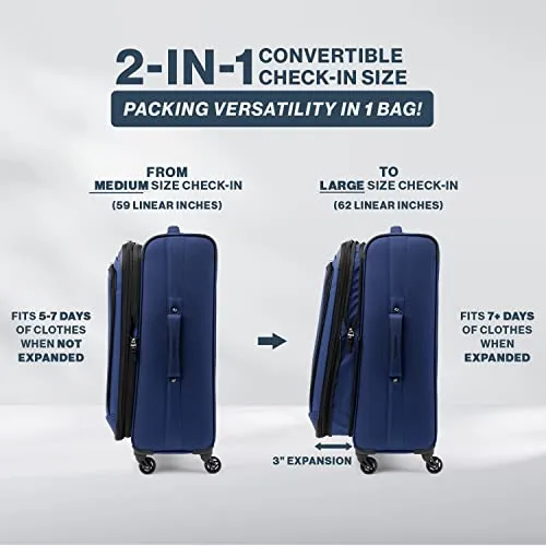 Travelpro Runway 3 piece Luggage Set, Carry on UnderSeat Luggage