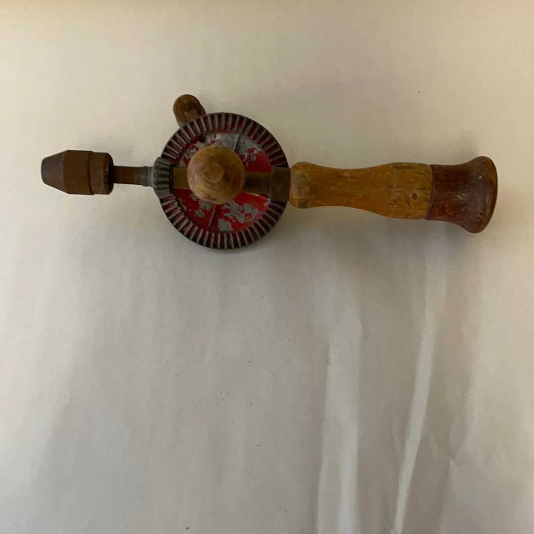 €U<a* Vintage Tools Hand Drill Auger Bit Brace Woodworking Carpentry Wood