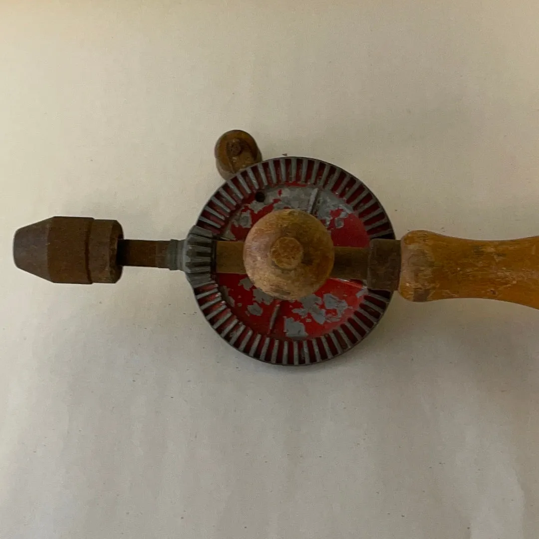 €U<a* Vintage Tools Hand Drill Auger Bit Brace Woodworking Carpentry Wood