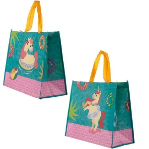 Vacation Vibes Unicorn Shopping Bag Design Durable Reusable Shopping Bag