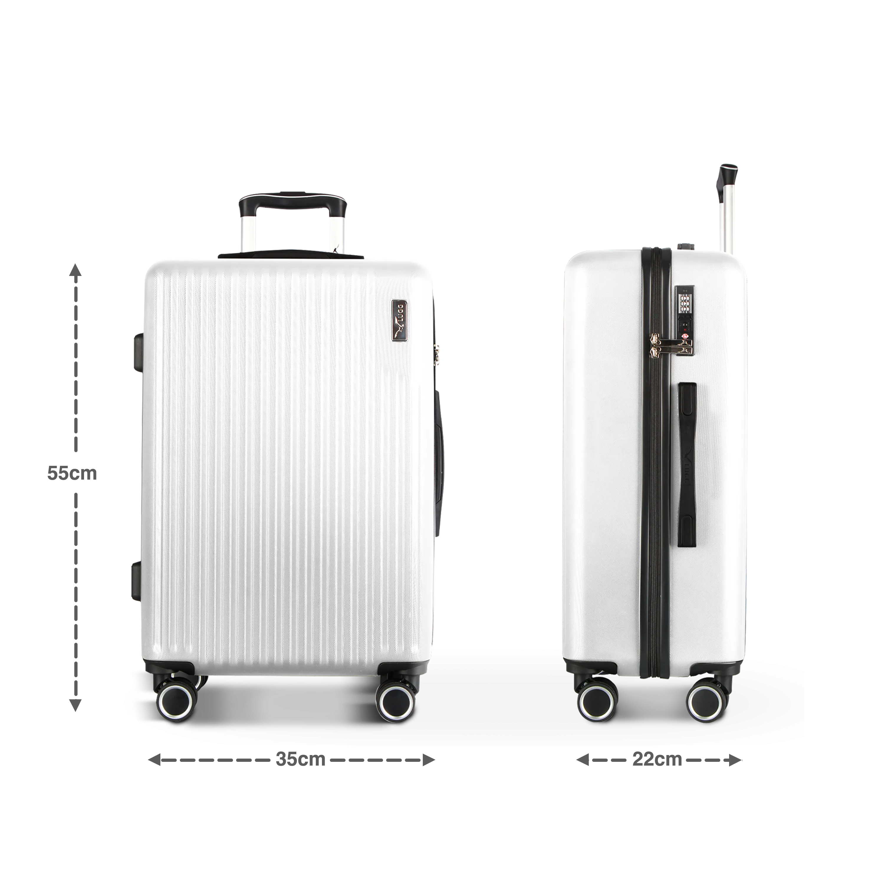 Vacay 20" Cabin Suitcase in Silver