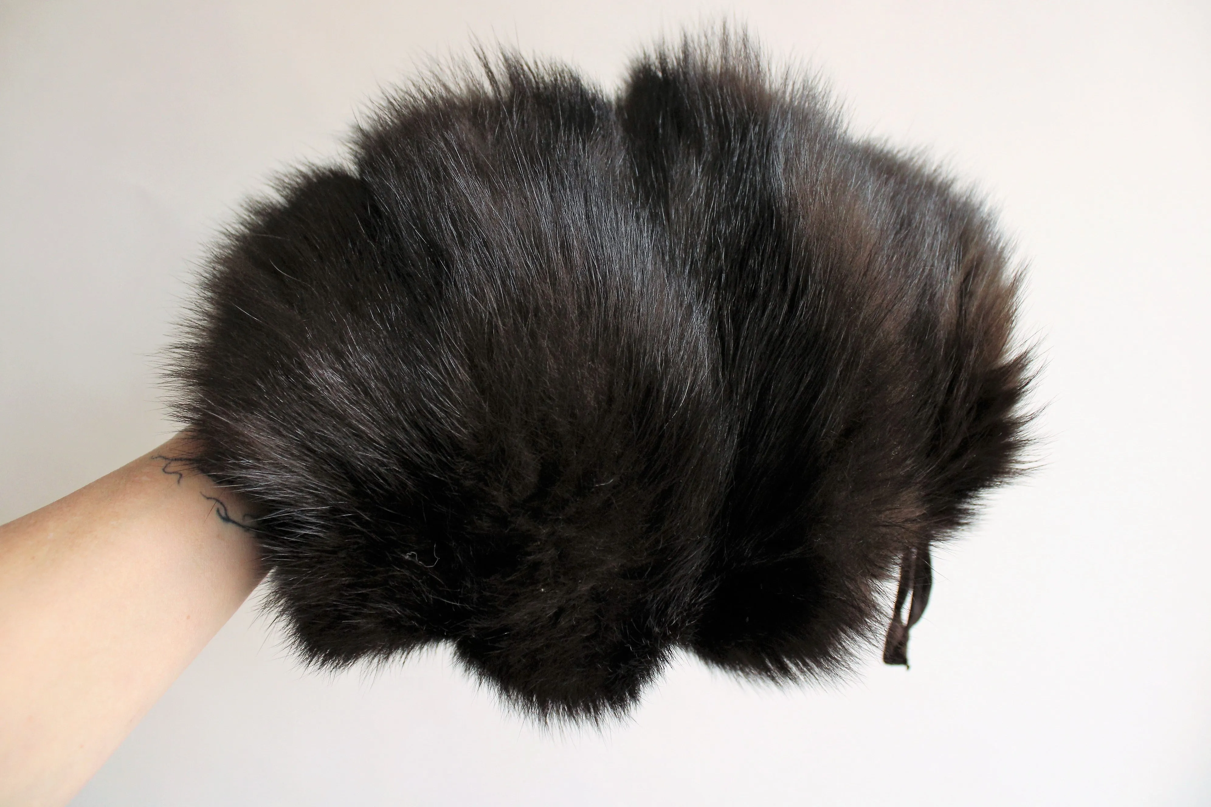 Vintage 1940s Fur Hand Muff