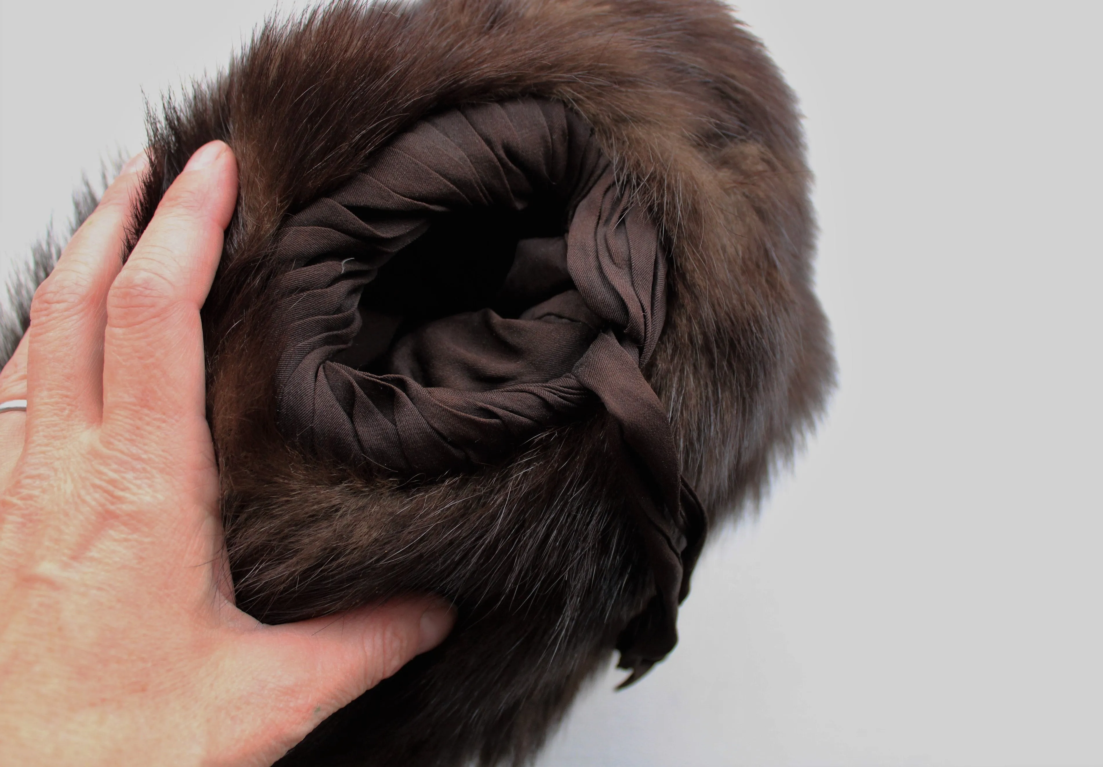 Vintage 1940s Fur Hand Muff