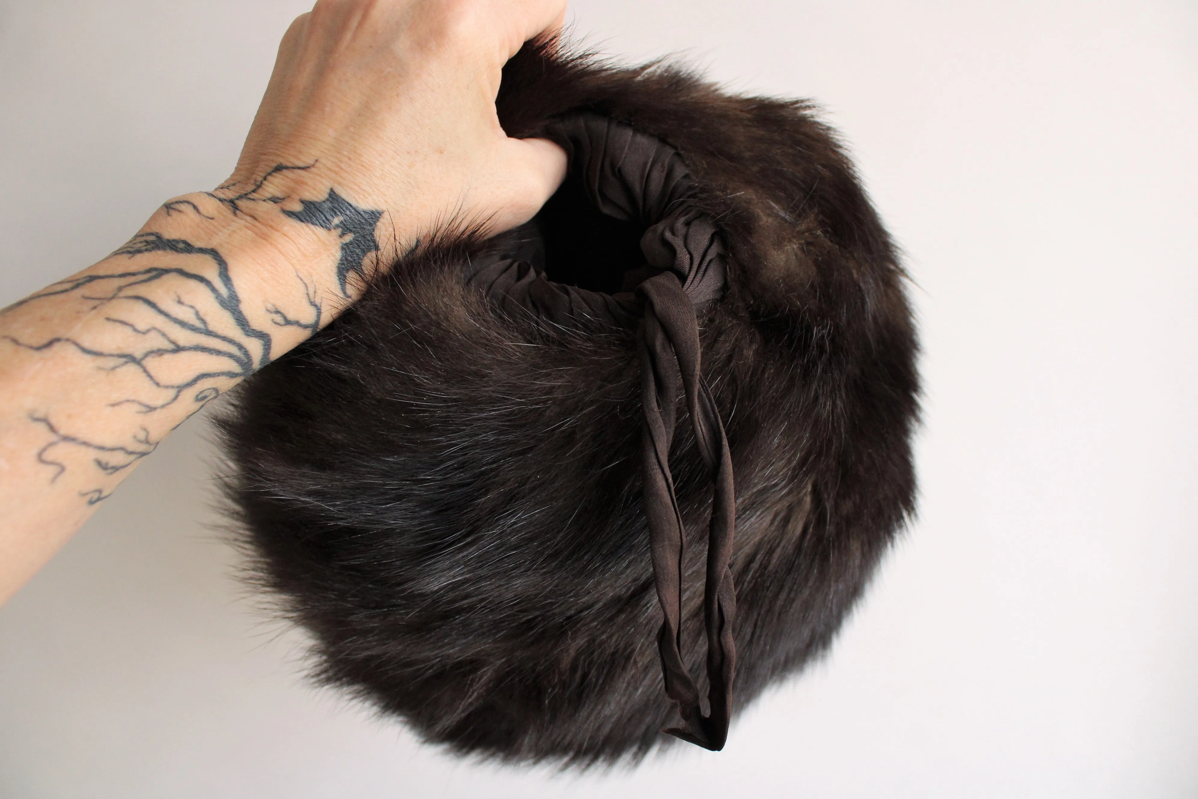 Vintage 1940s Fur Hand Muff