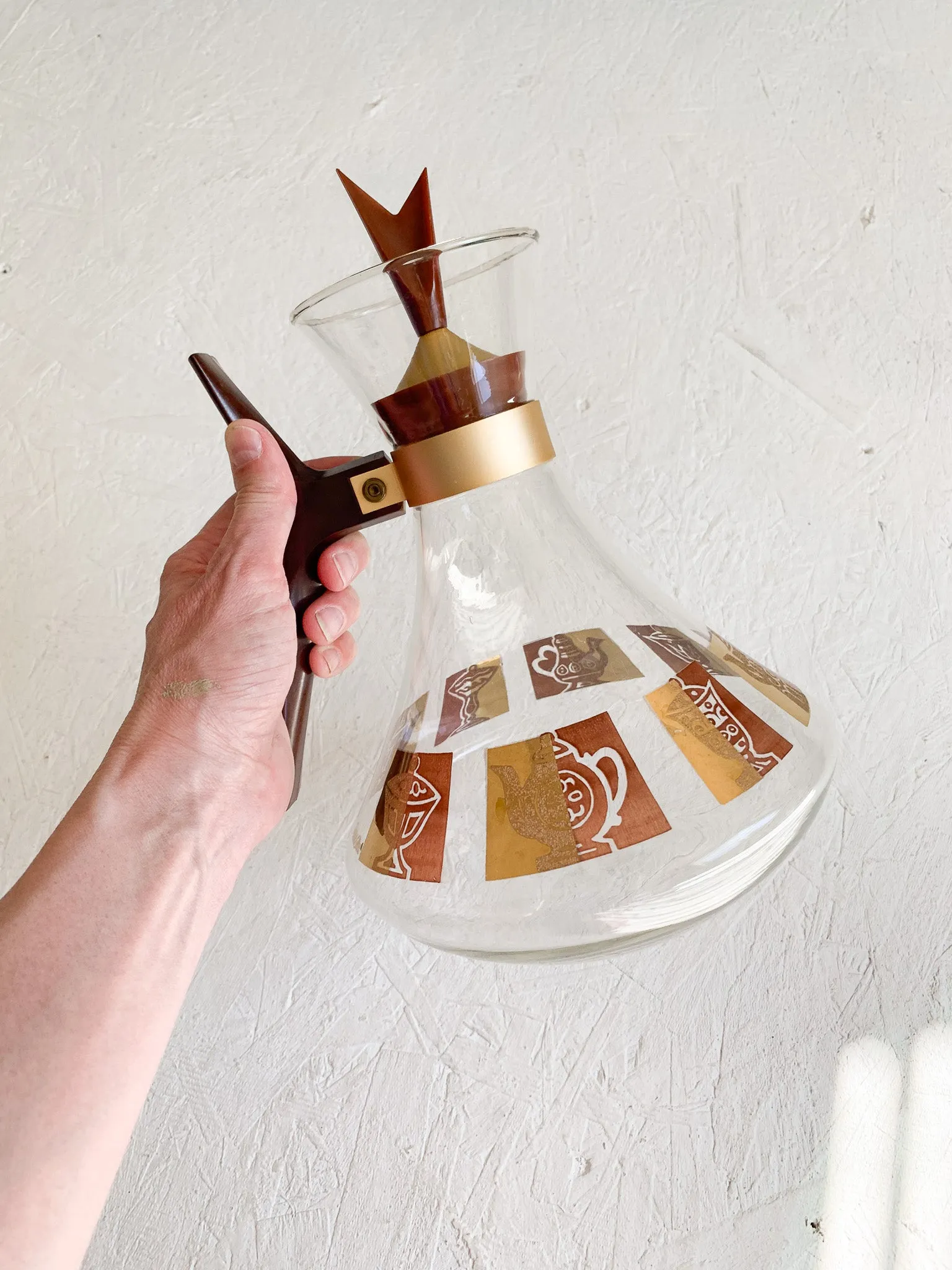 Vintage 1950's Glass Coffee Pot - Local Olympia Pickup Only