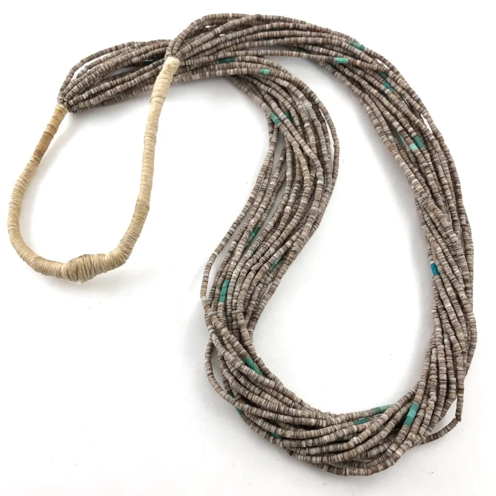 Vintage 32" Heishi With Turquoise