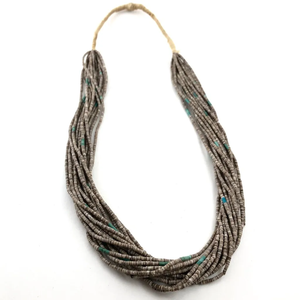 Vintage 32" Heishi With Turquoise