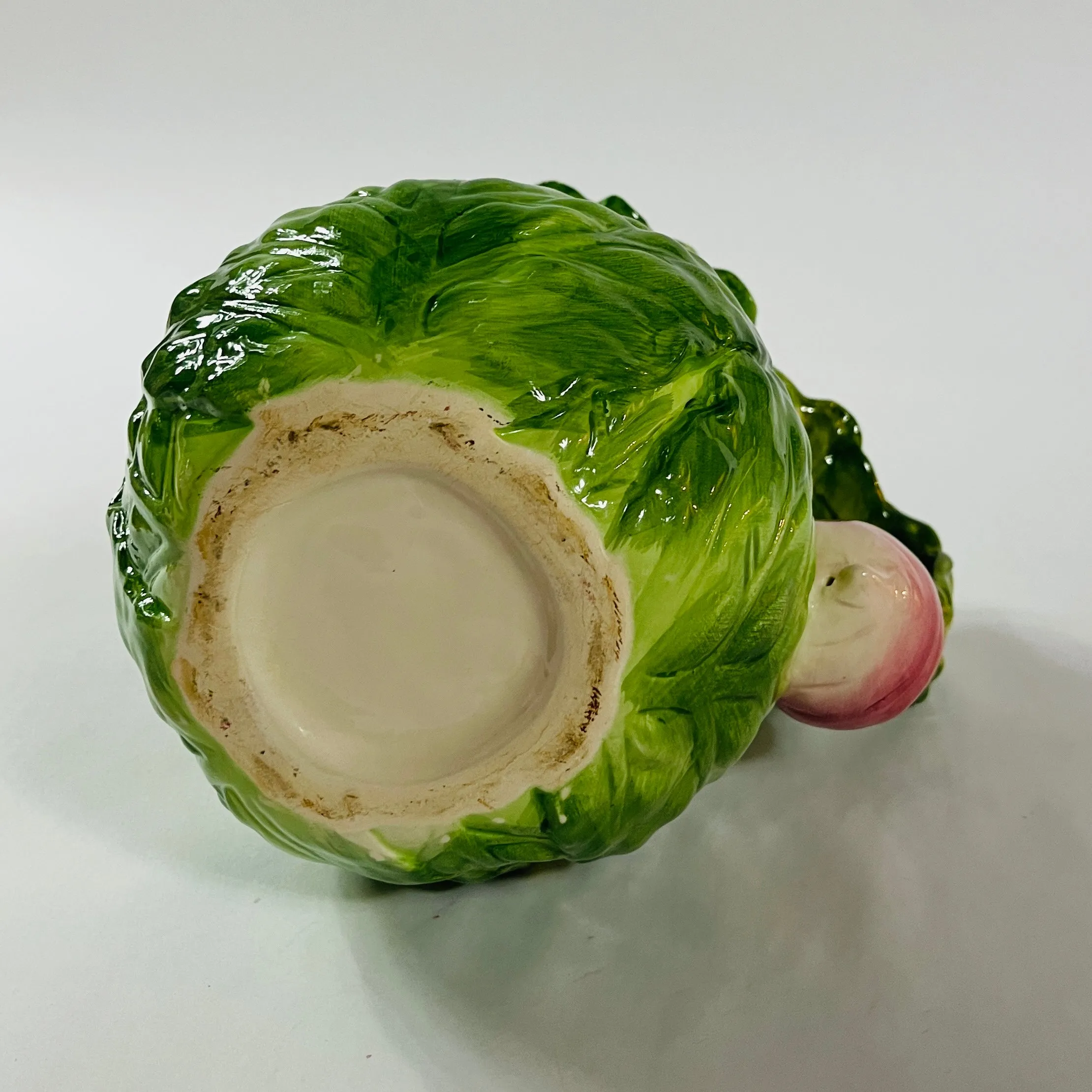 Vintage Cabbage Leaves/Radish Water Pitcher