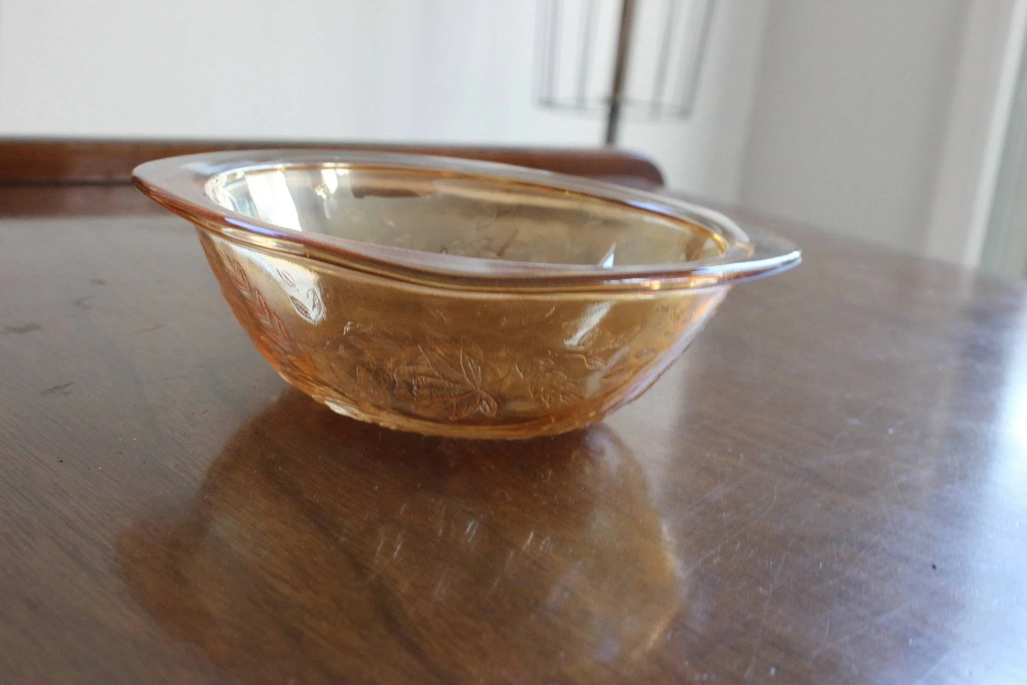 Vintage Carnival Glass Marigold Bowl