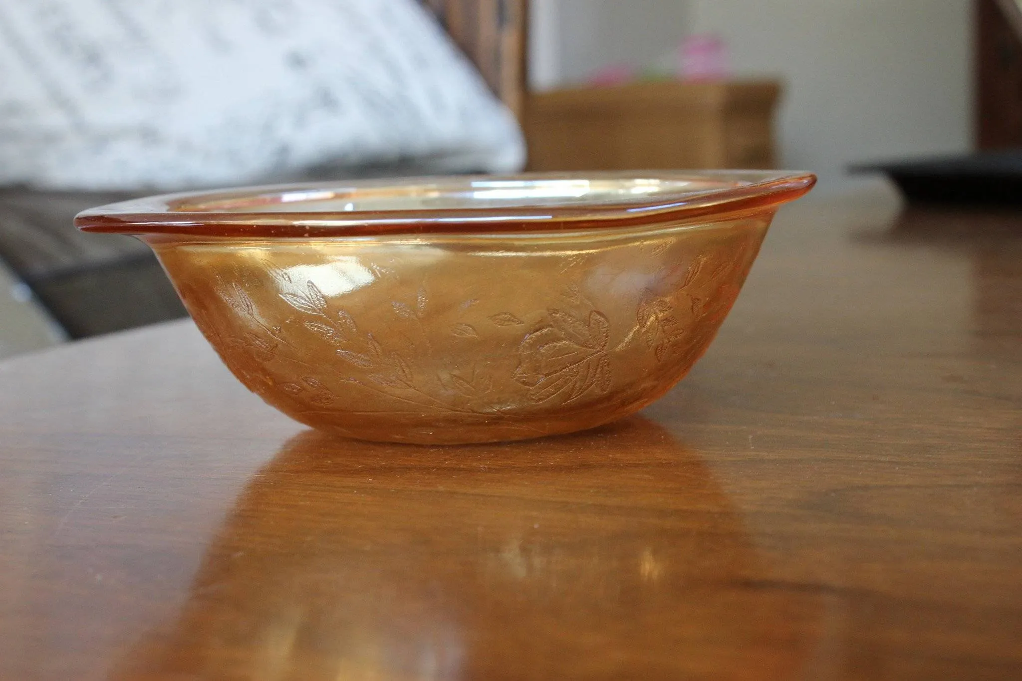 Vintage Carnival Glass Marigold Bowl