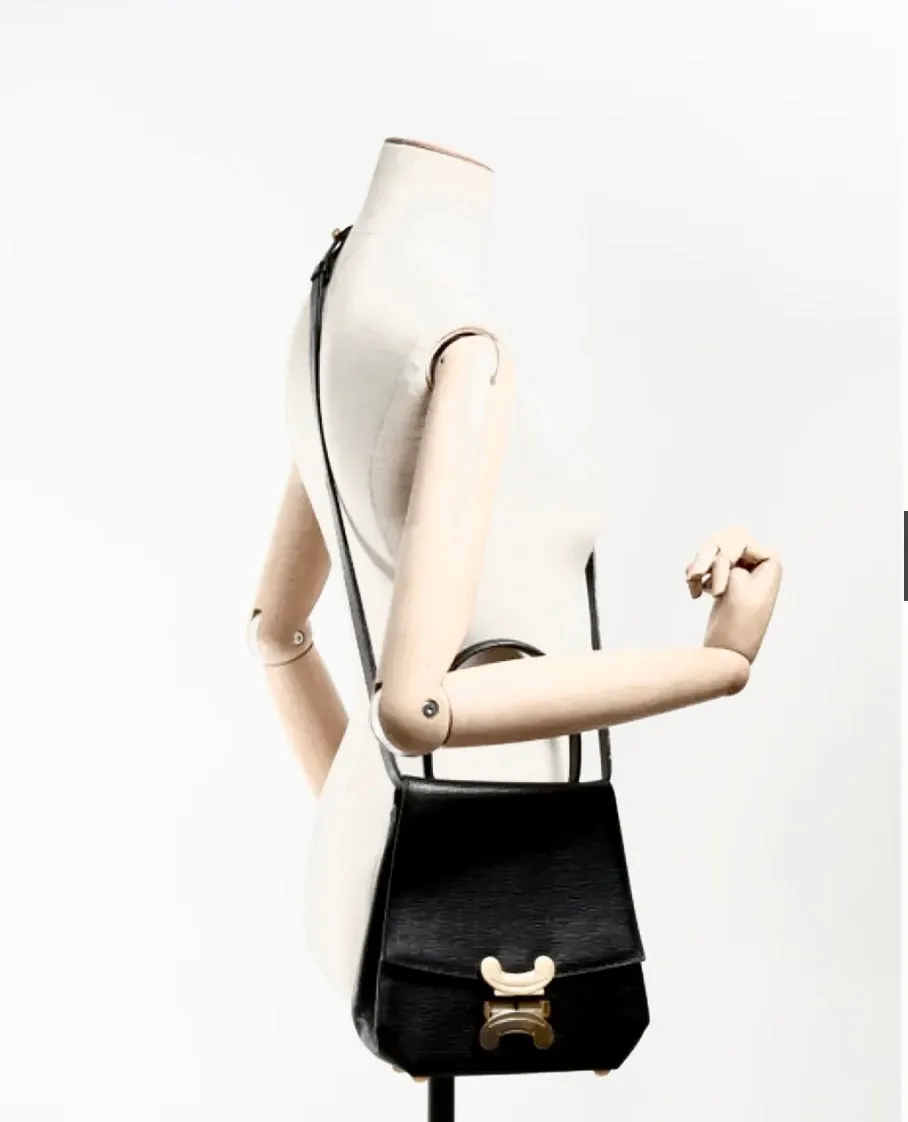 Vintage Celine Triomphe Suede Two-Way bag