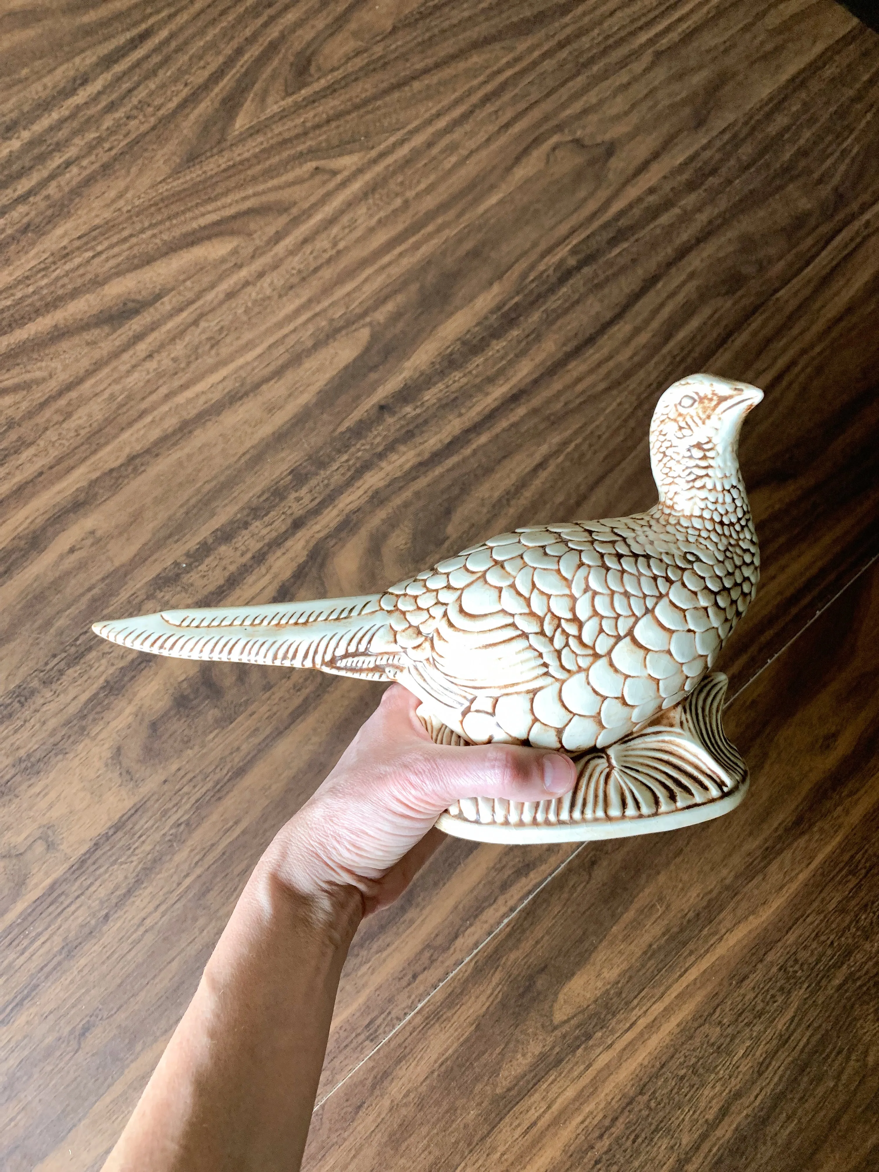 Vintage Ceramic Pheasant Figurine Pair - Local Olympia Pickup Only