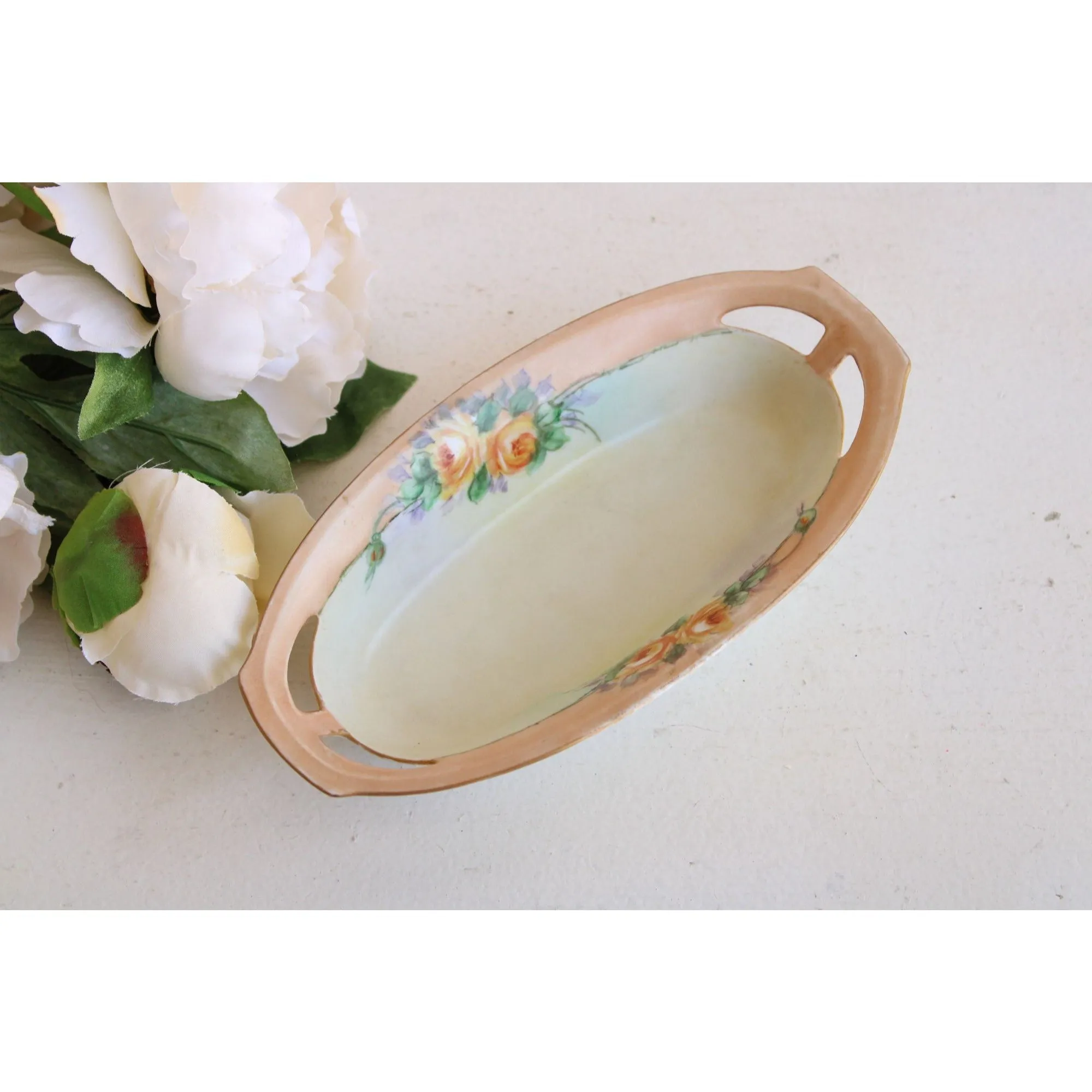 Vintage Early 1900s Arzberg Bavaria  Porcelain Trinket Dish
