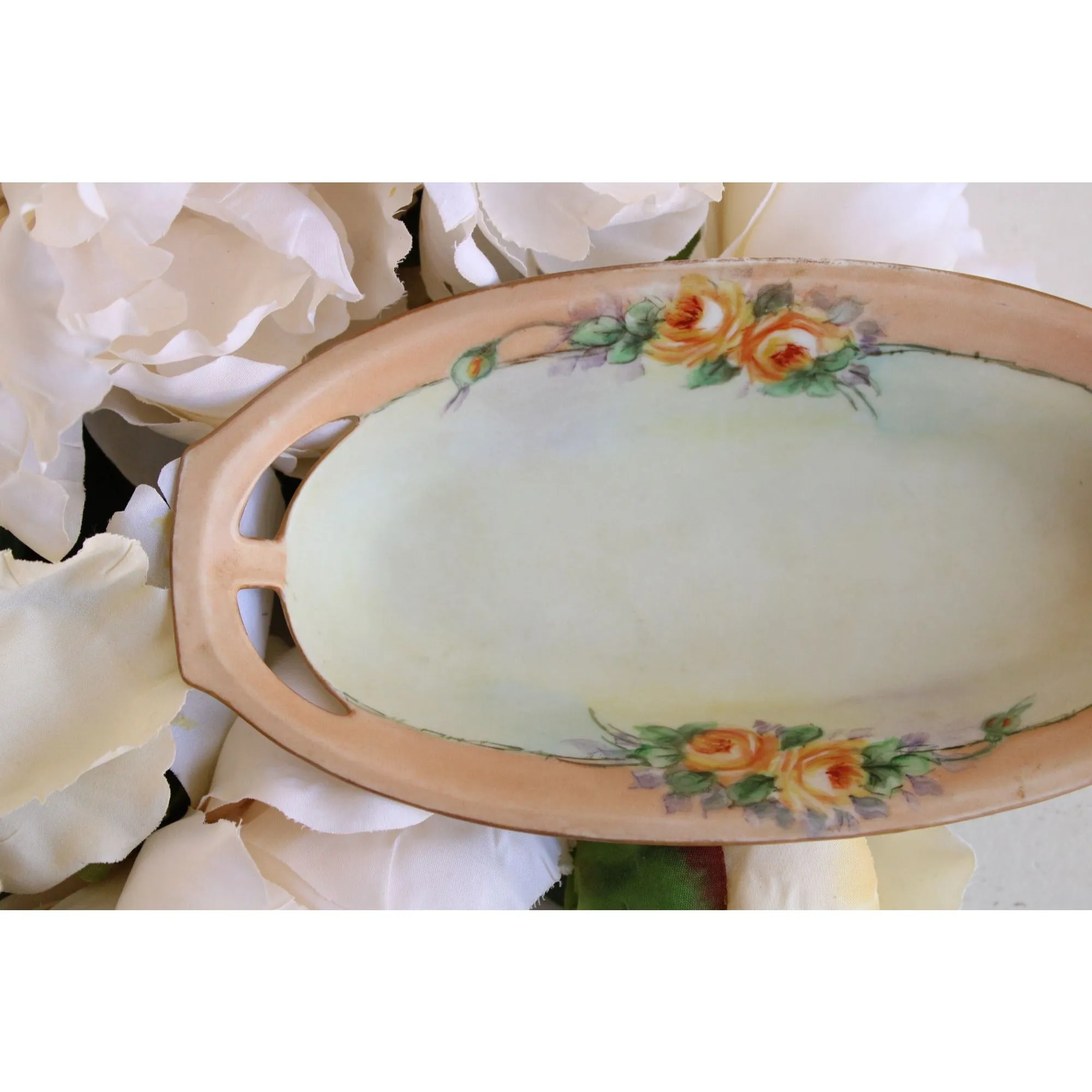 Vintage Early 1900s Arzberg Bavaria  Porcelain Trinket Dish