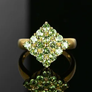 Vintage Gold Tsavorite Green Garnet Ring