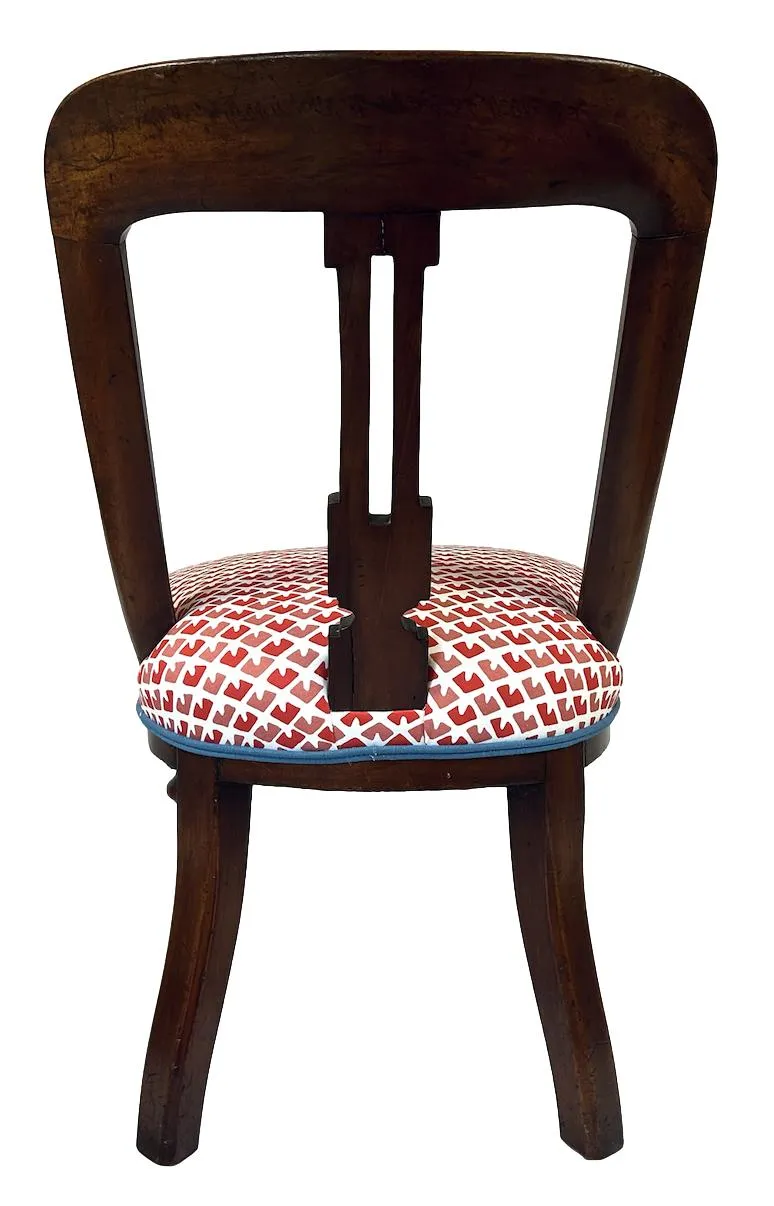 Vintage Low Slung Indian-Style Chairs, Pair