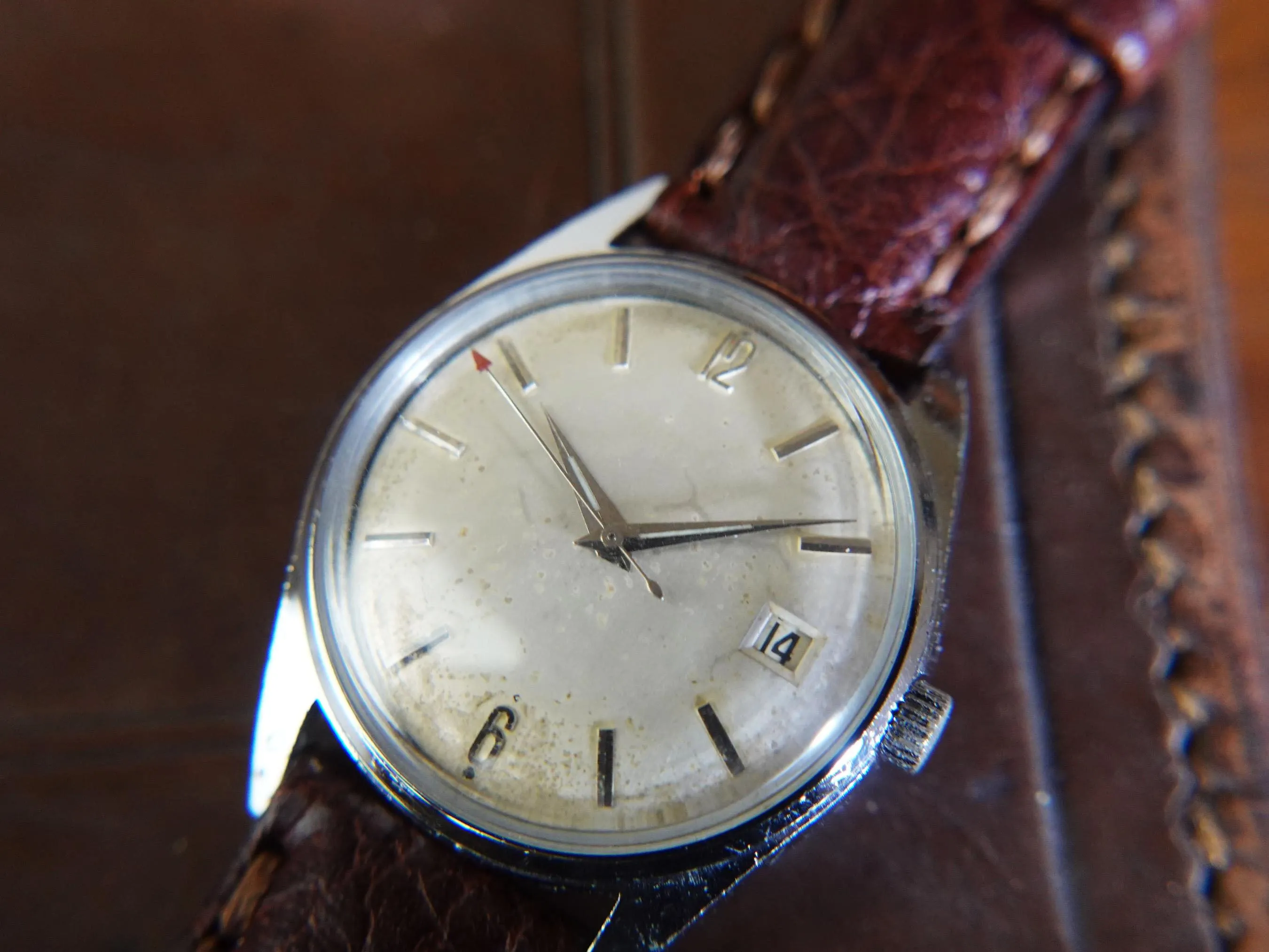 Vintage Lusina Antimagnetic 21 Jewel Mens Watch - Working