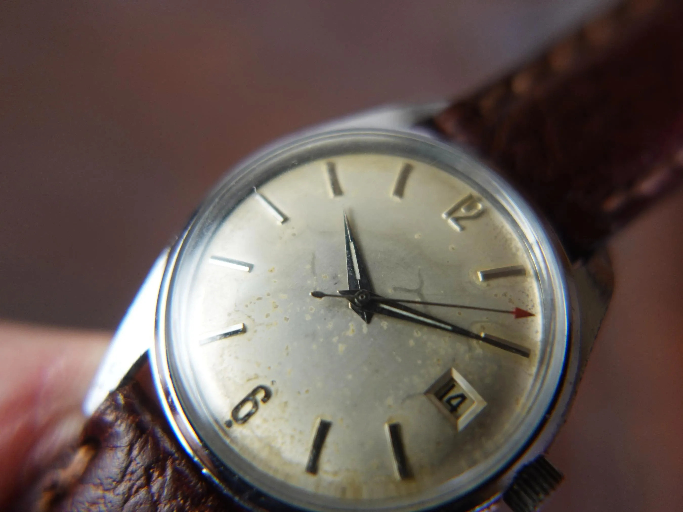Vintage Lusina Antimagnetic 21 Jewel Mens Watch - Working