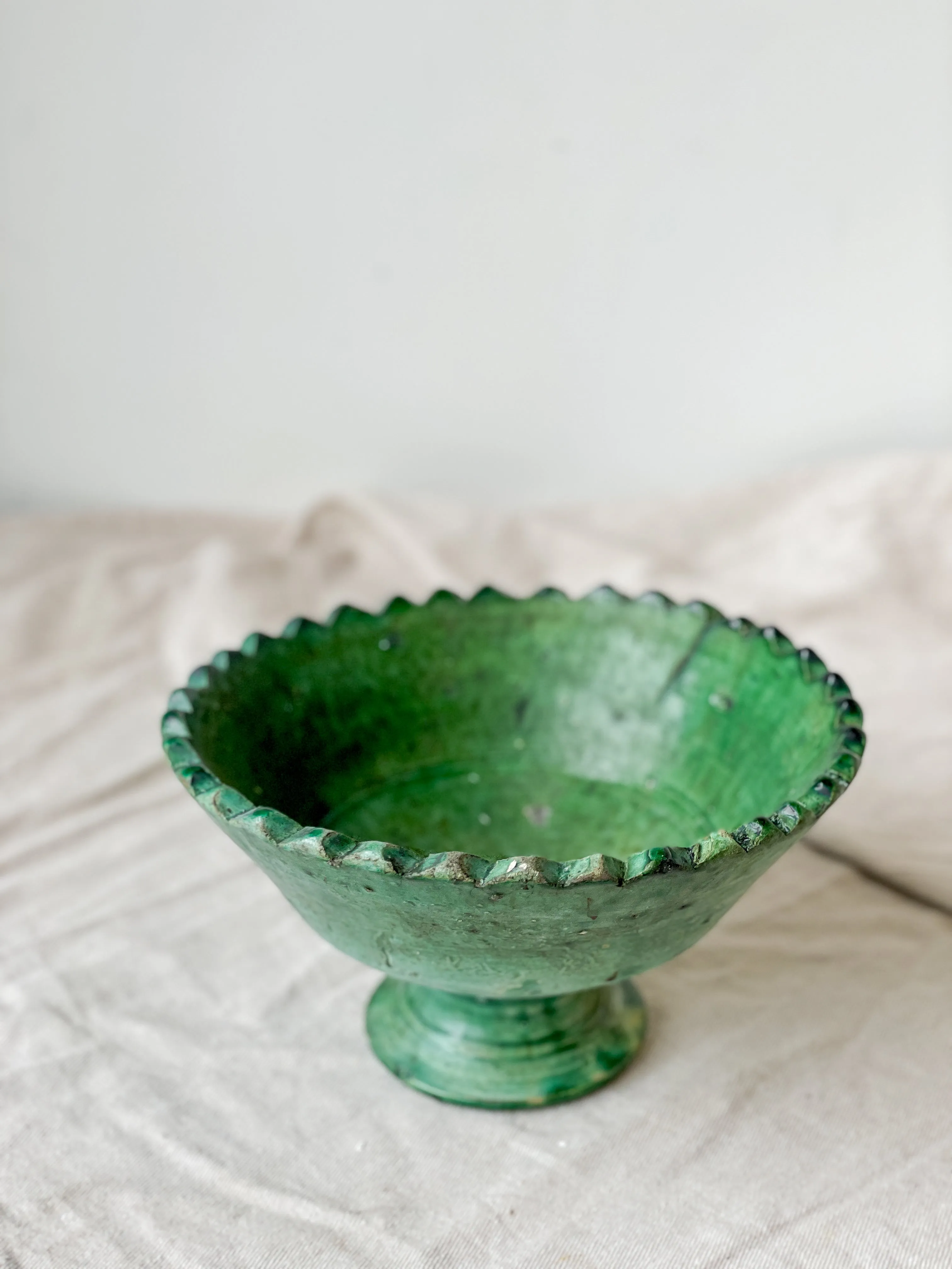 Vintage Moroccan Zig Zag Bowl