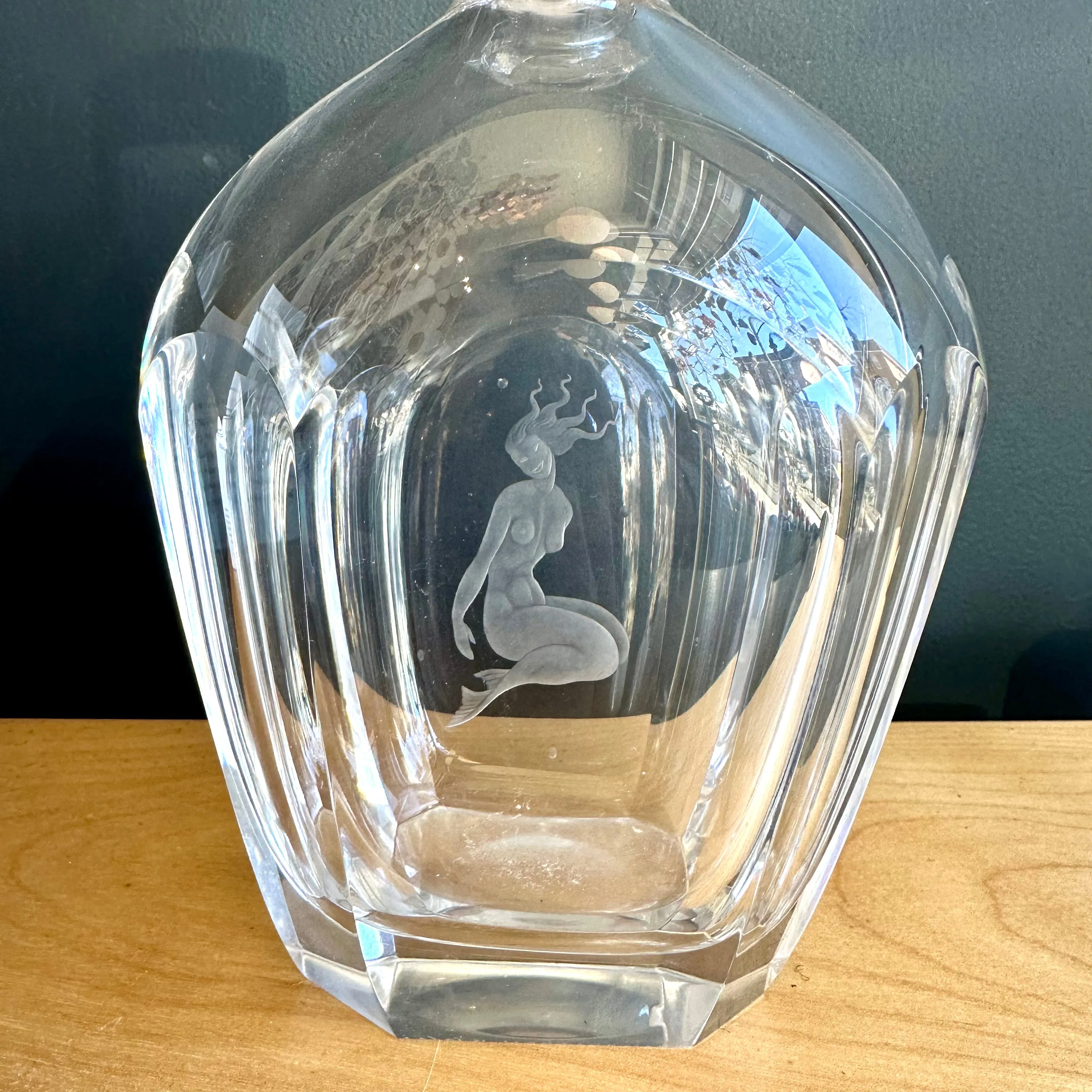 Vintage Orrefors Mermaid Decanter