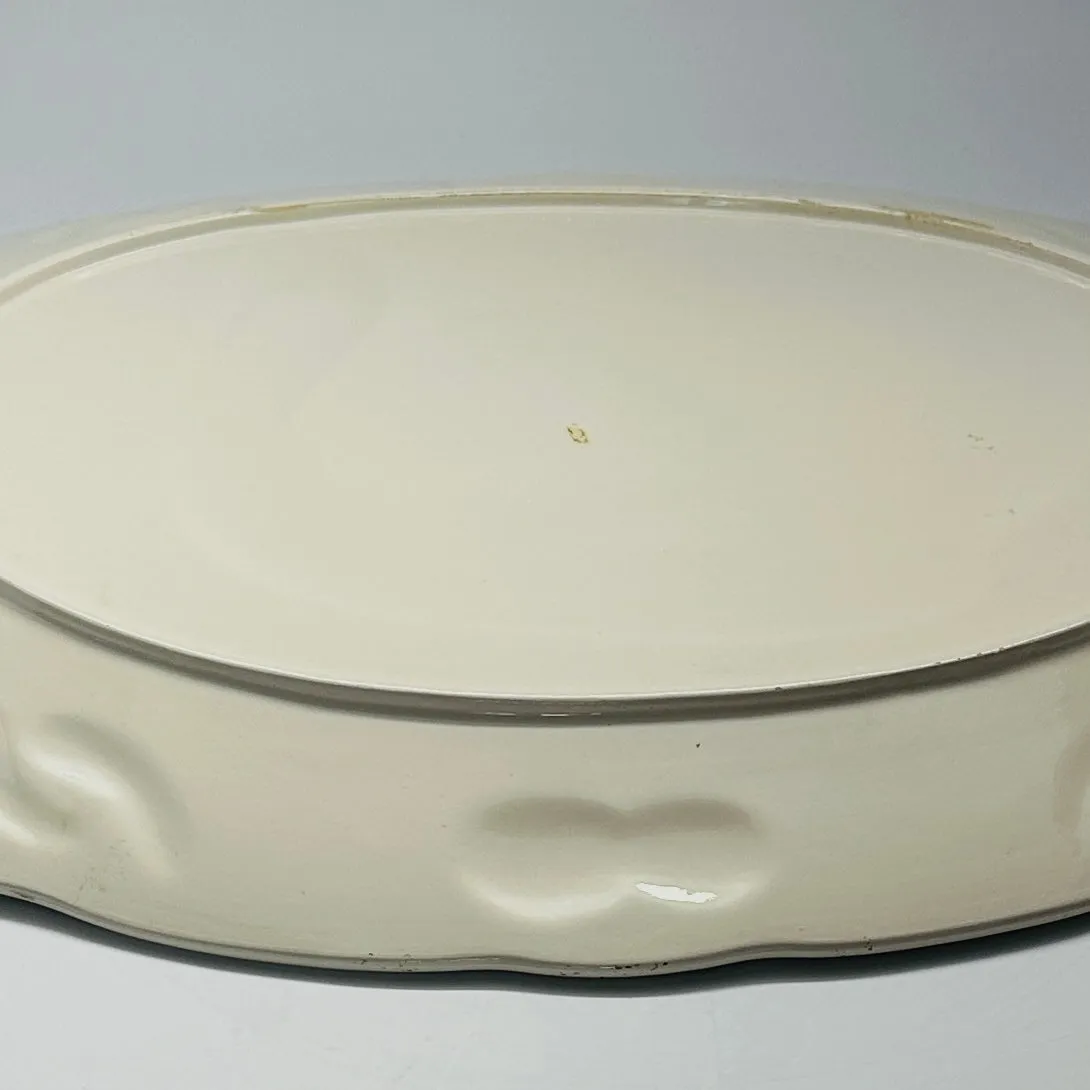Vintage Oversized Oval Ceramic Turkey Serving Platter
