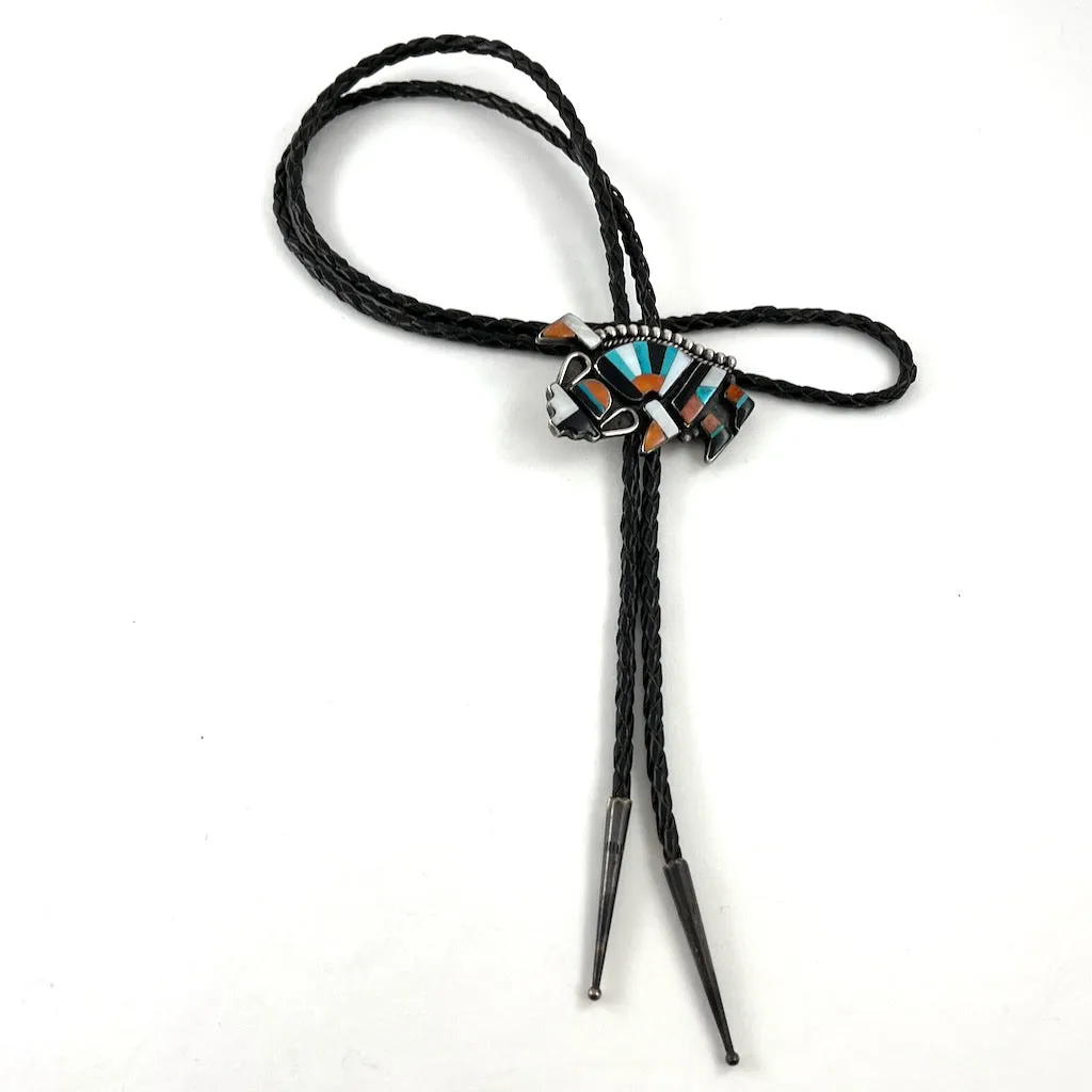 Vintage Rainbow Man Bolo Tie