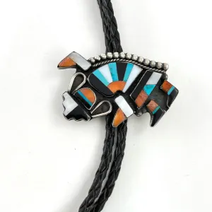 Vintage Rainbow Man Bolo Tie