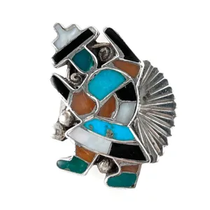 Vintage Rainbow Man Ring<br>Size: 7