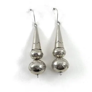 Vintage Stamped Beads With Cones